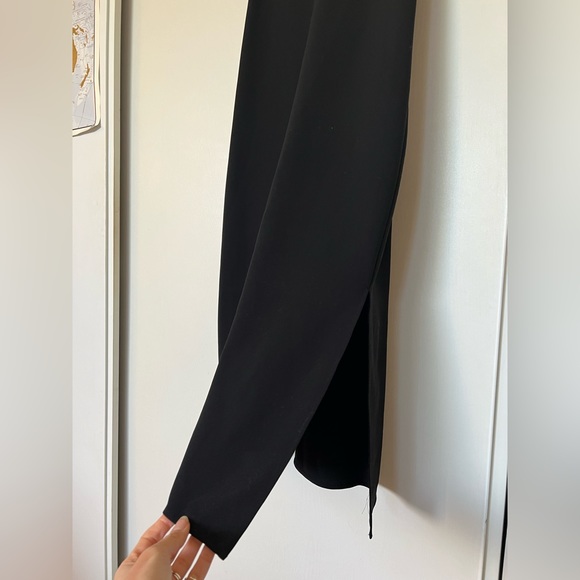 Kyun R Modern Crepe Theory LBD size 8 midi v neck slip dress with lining - Picture 8 of 9